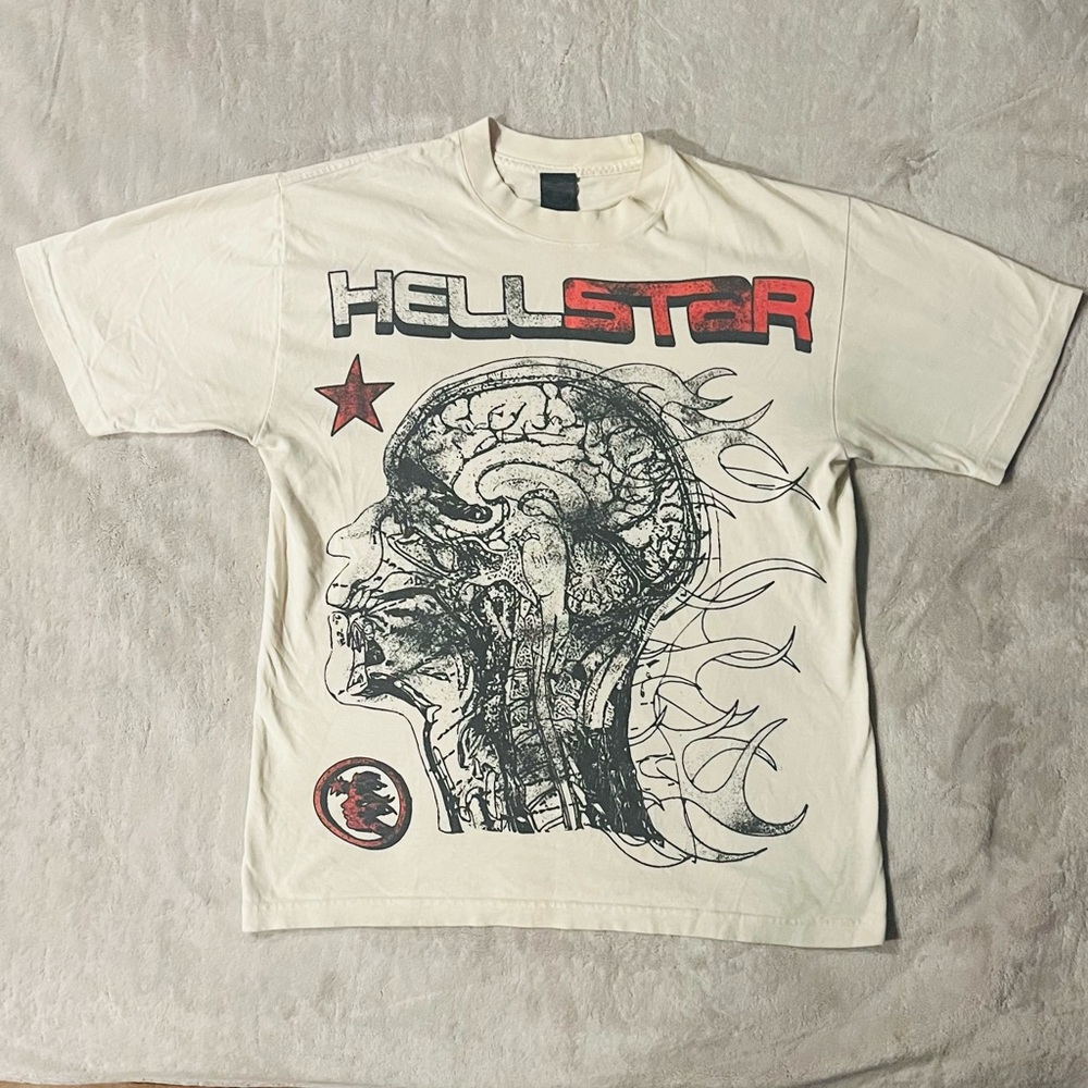 Hellstar Human Development White T-Shirt Men’s Si… - image 1